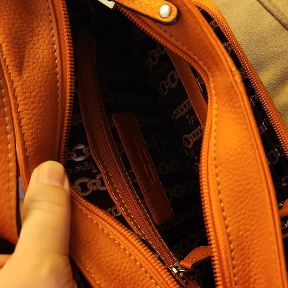 Tignanello pocket perfection  x-body organizer,  burnt orange - Picture 9 of 10